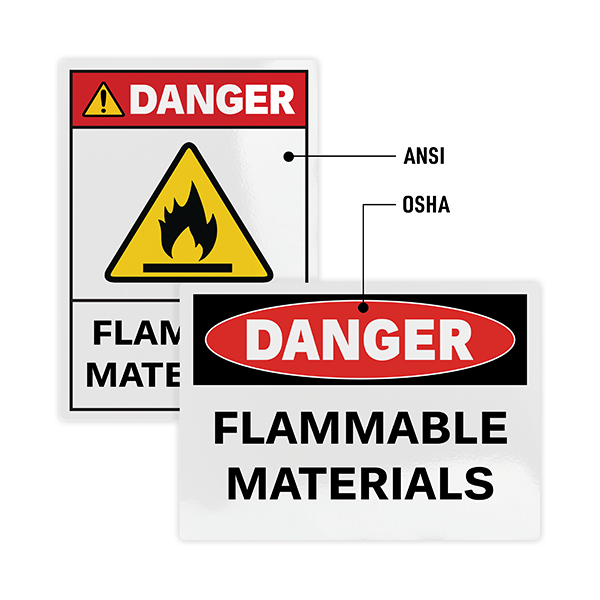 Osha Vs Ansi Safety Sign Standards Comparison Osha Vs Ansi Safety Sign Standards Comparison
